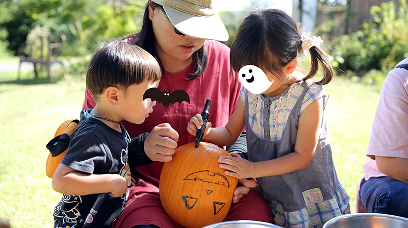 ハロウィンかぼちゃ作り体験