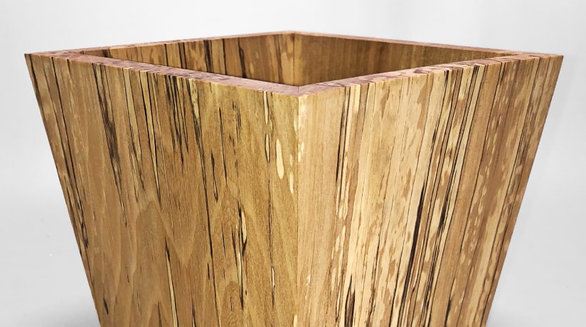 木製の鉢カバー